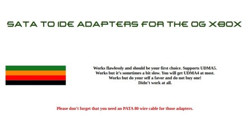More information about "Xbox SATA to IDE Adapter Compatibility List by DarkDestiny"