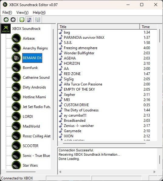 XBOX Soundtrack Editor